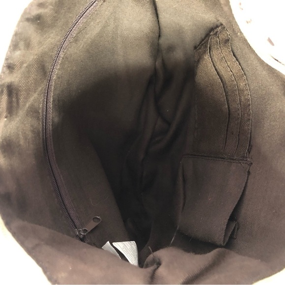 Guess Veneto 2 Tone Brown Logo Handbag - Picture 7 of 12